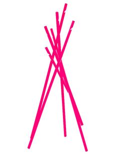 Sticks Coat Rack Ash neon pink matt