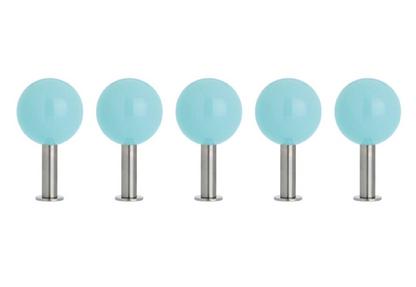 Dots Wall Hooks Set of 5 Sky