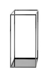 Rack Umbrella Stand/ Side Table Square|Smoked chrome, blade polished