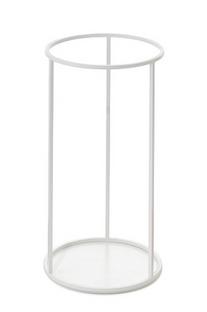 Rack Umbrella Stand/ Side Table Round|White powder-coated