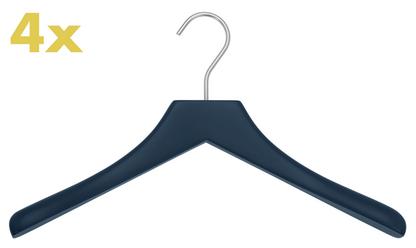 Coat Hangers 0112 Set of 4 Night blue|Chrome matt