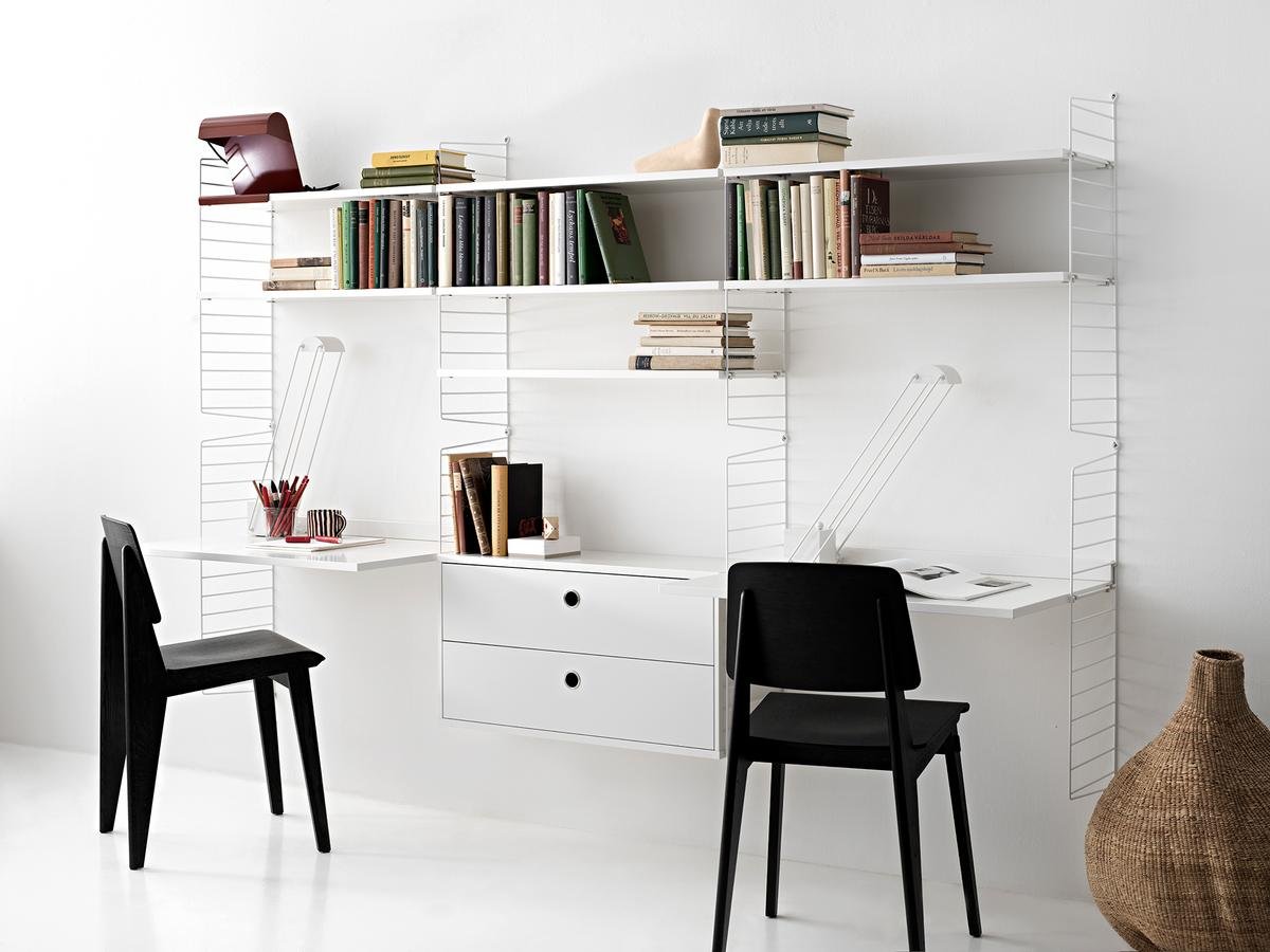 String System Wall Panel | String Furniture | Wall Mounted Shelving ...