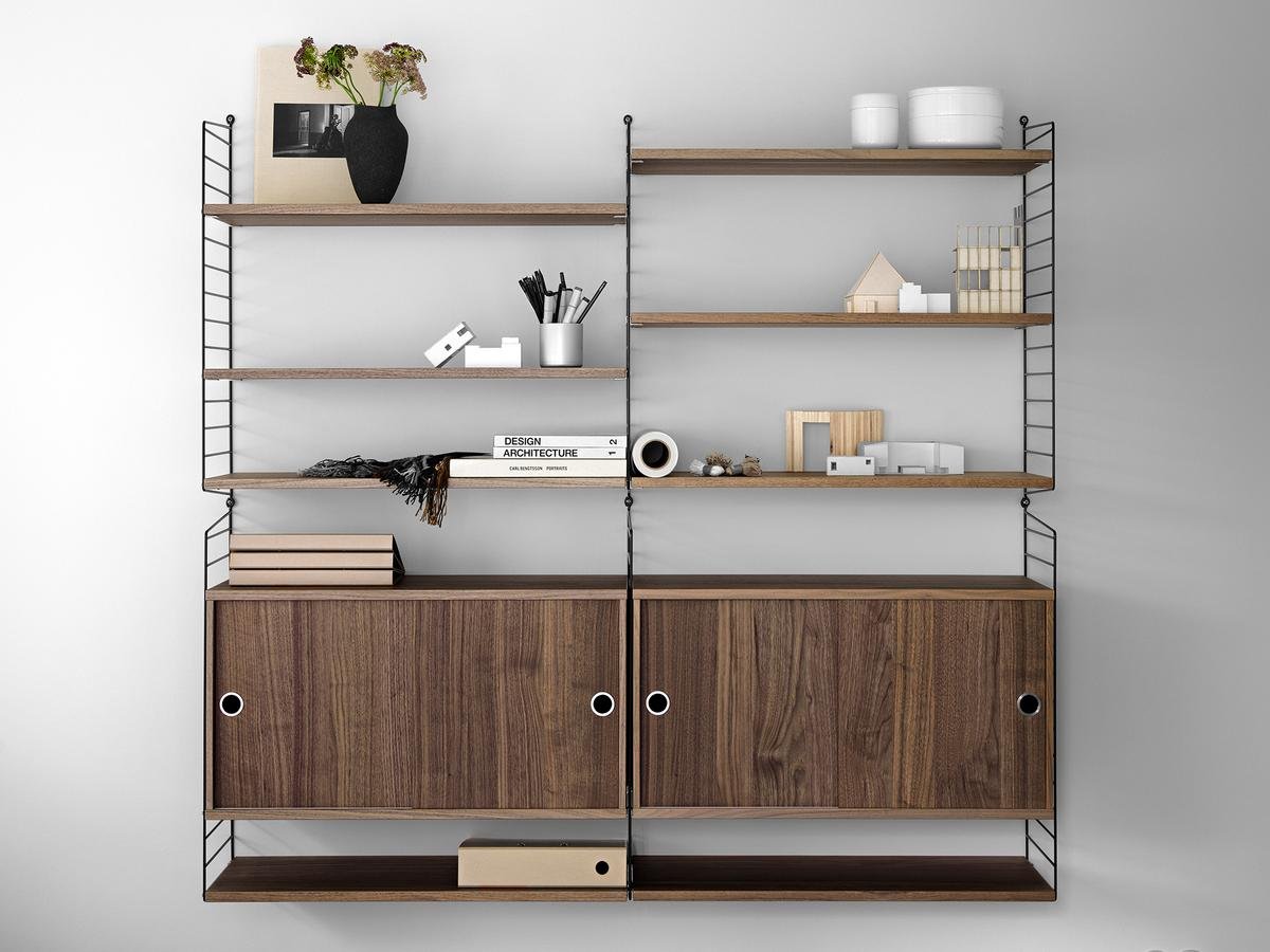 String System Wall Panel | String Furniture | Wall Mounted Shelving ...