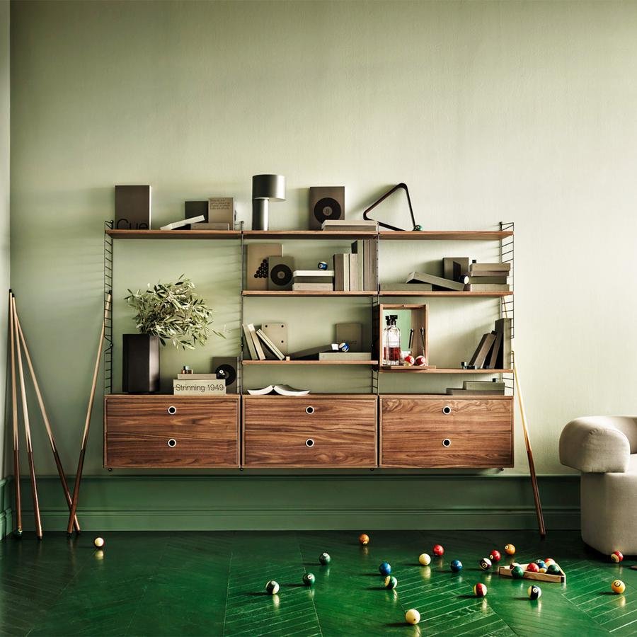 String System Wall Panel | String Furniture | Wall Mounted Shelving ...