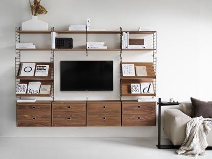 String System Wall Panel | String Furniture | Wall Mounted Shelving ...