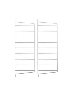 String System Wall Panel Set of 2|50 x 20 cm|White