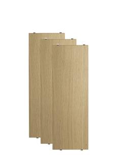 String System Shelves (Set of 3) 58 x 20 cm|Oak veneer