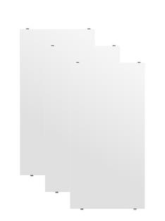 String System Shelves (Set of 3) 58 x 30 cm|White lacquered
