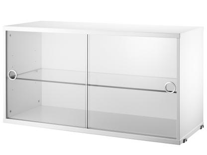 String System Display Cabinet With Sliding Glass Doors 