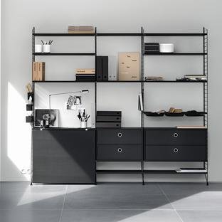 String System Drawer Unit | String | Wall Mounted Shelving - Designer ...