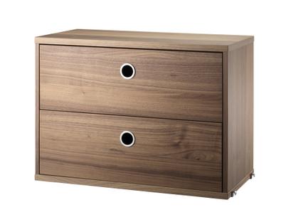 String System Drawer Unit 58 x 30 cm|Walnut veneer