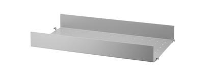 String System Metal Shelf 58 x 30 cm|Edge deep|Grey