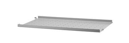 String System Metal Shelf 58 x 30 cm|Edge shallow|Grey