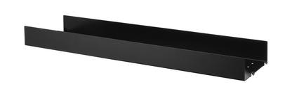 String System Metal Shelf 78 x 20 cm|Edge deep|Black