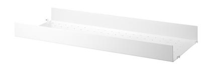 String System Metal Shelf 78 x 30 cm|Edge deep|White