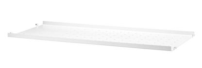 String System Metal Shelf 78 x 30 cm|Edge shallow|White