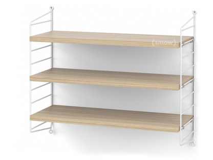 String System Shelf S 20 cm|White|Oak veneer