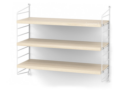 String System Shelf S 20 cm|White|Ash veneer