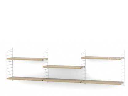 String System Shelf L 20 cm|White|Oak veneer
