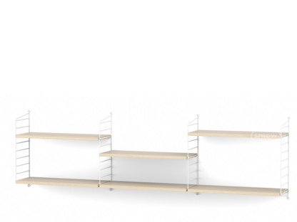 String System Shelf L 20 cm|White|Ash veneer