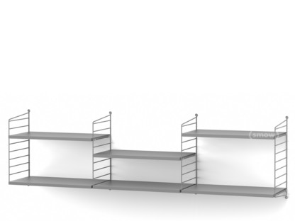 String System Shelf L 30 cm|Grey|Grey lacquered