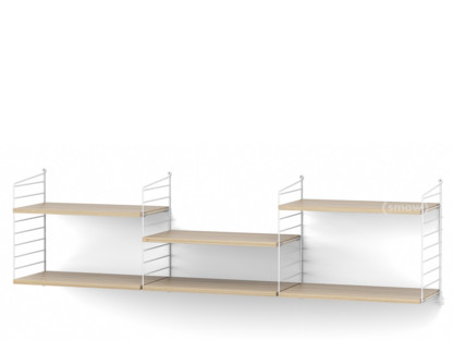 String System Shelf L 30 cm|White|Oak veneer