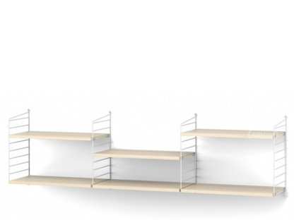 String System Shelf L 30 cm|White|Ash veneer