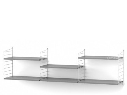 String System Shelf L 30 cm|White|Grey lacquered