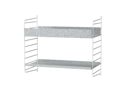 String Outdoor Wall Shelf Version D (H 50 x W 58 x D 30 cm)