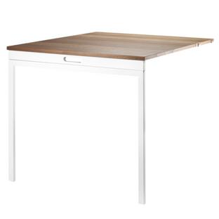 String System Folding Table Walnut / white