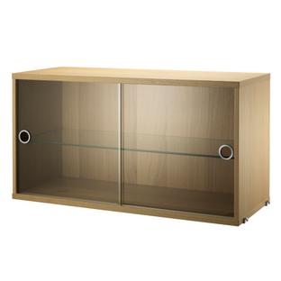 String System Display Cabinet Oak