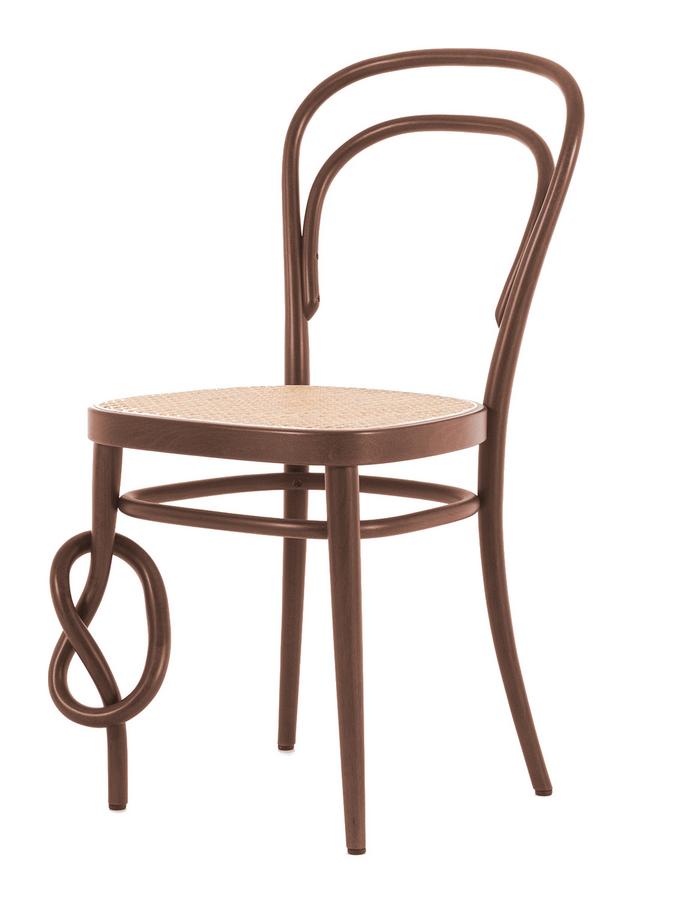 Thonet 214 K Dark Brown Stained Beech By Michael Thonet 1859 Designer Furniture By Smow Com