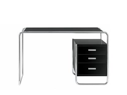 S 285/1 - S 285/2 Ash deep black, open-pored lacquered|S 285/2: 1 large drawer unit inside, right