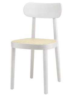118 / 118 M White varnished beech|Cane-work (with supporting mesh underneath seat)