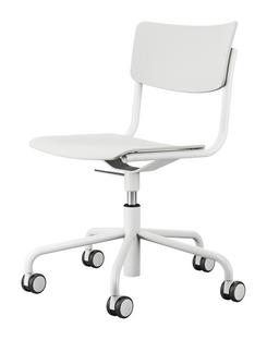 S 43 Swivel Chair White lacquered beech|Pure White (RAL 9010)|Without armrests