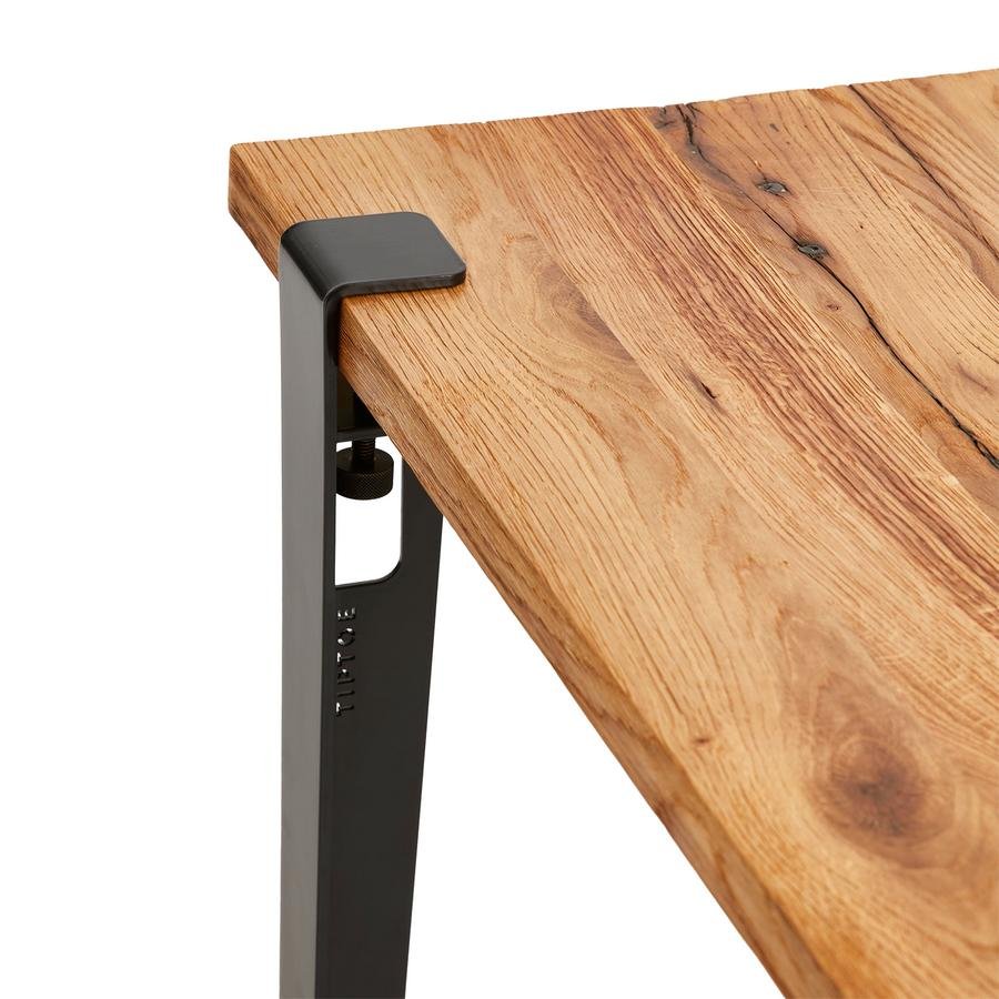 BYO TABLE D LEG 120×60 OAK Vinson Oak Dining Table with Natural Textures | Ethan Allen