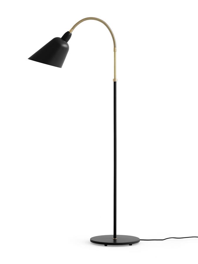Du bliver bedre skyld En eller anden måde &Tradition Bellevue Floor Lamp, Black/Brass by Arne Jacobsen, 1929 -  Designer furniture by smow.com