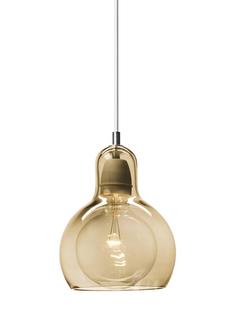 Mega Bulb Pendant Lamp Gold/white textile cord