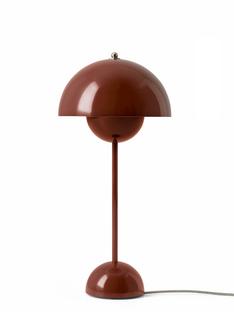 Flowerpot VP3 Table lamp Red brown