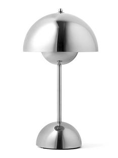 Flowerpot VP9 Portable, Chrome | &Tradition | by Verner Panton