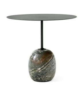 Lato Side Table Oval (L 50 x W 40 cm)|Deep Green / Verde Alpi Marble