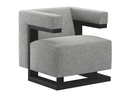 F51 Gropius Armchair Hallingdal|Stoff Hallingdal 166 - grey|Black lacquered ash