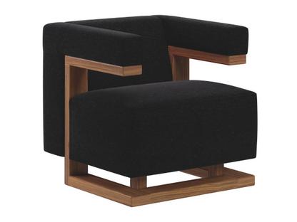 F51 Gropius Armchair Hallingdal|Fabric Hallingdal 180 - anthracite |Walnut