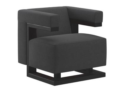 F51 Gropius Armchair Cavalry cloth|Anthracite|Black lacquered ash