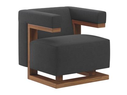 F51 Gropius Armchair Cavalry cloth|Anthracite|Walnut