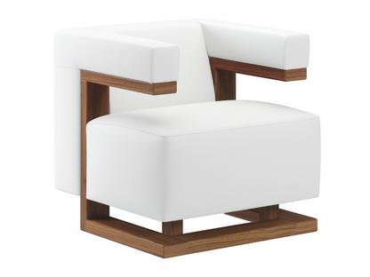 F51 Gropius Armchair Leather|White|Walnut