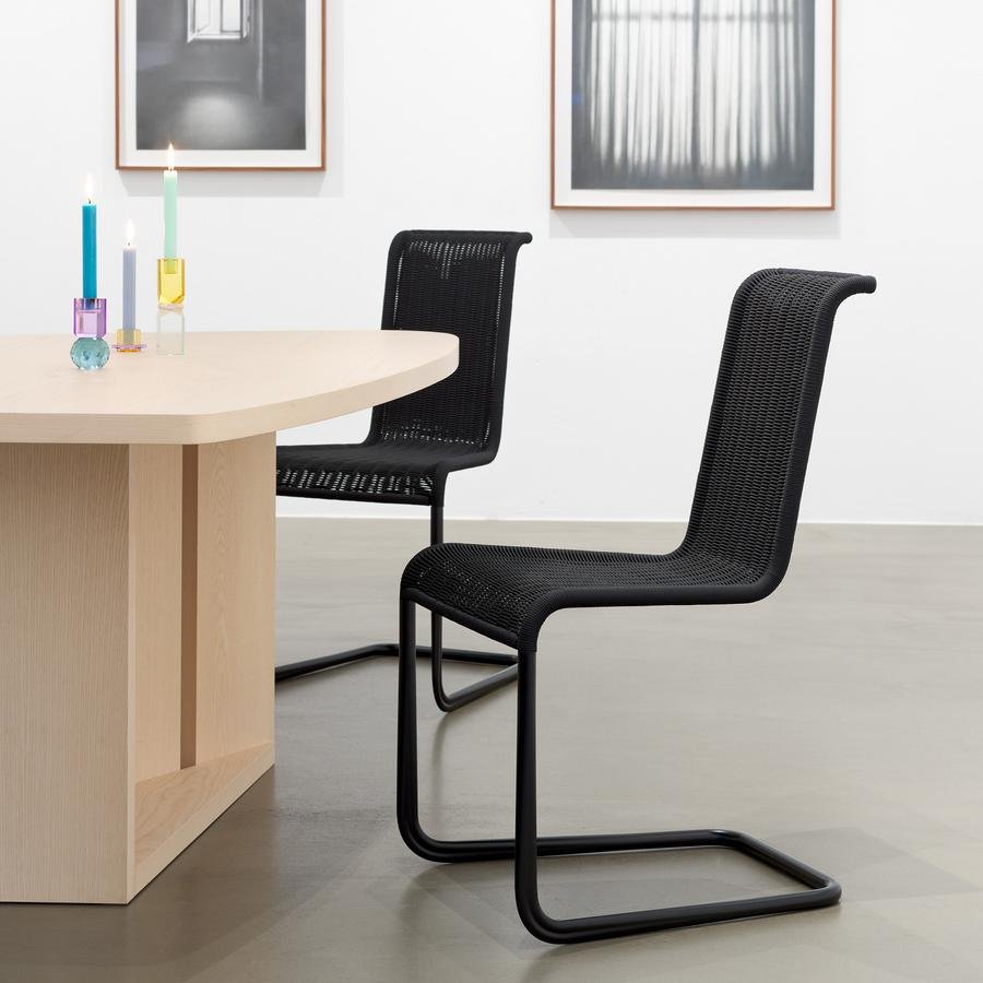 B20 Chair grey Tecta | Plastic braid grey | TECTA B20 Grau