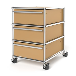 USM Haller Mobile Pedestal with 3 Drawers Type I (with Counterbalance) No locks|USM beige