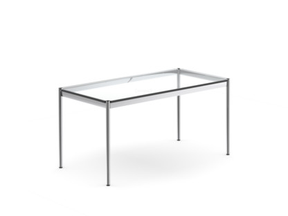 USM Haller Table 150 x 75 cm|Glass|Transparent
