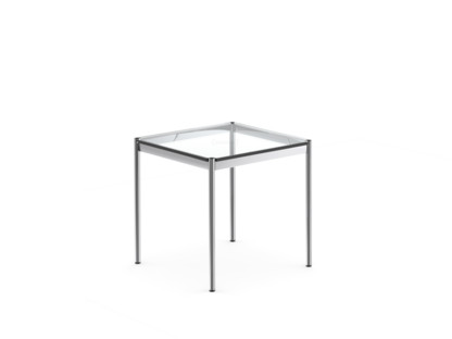 USM Haller Table 75 x 75 cm|Glass|Transparent